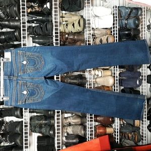 TRUE RELIGION Billy QT Blue Stretch Denim Jeans Sz 31